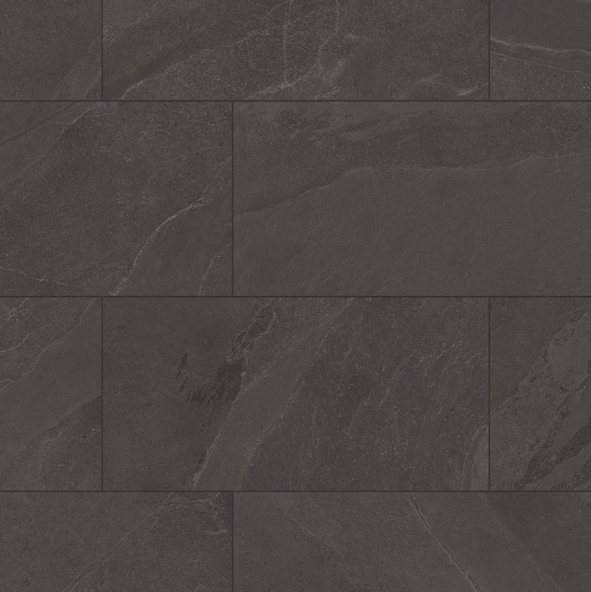 Satori Gios Graphite 12-in x 24-in Matte Porcelain Stone Look Floor and Wall Tile (1.93-sq. ft/ Piece)