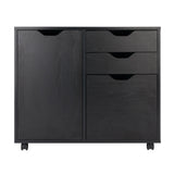 Winsome Wood Halifax Black 3-Drawer 30.71-in File Cabinet