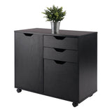 Winsome Wood Halifax Black 3-Drawer 30.71-in File Cabinet
