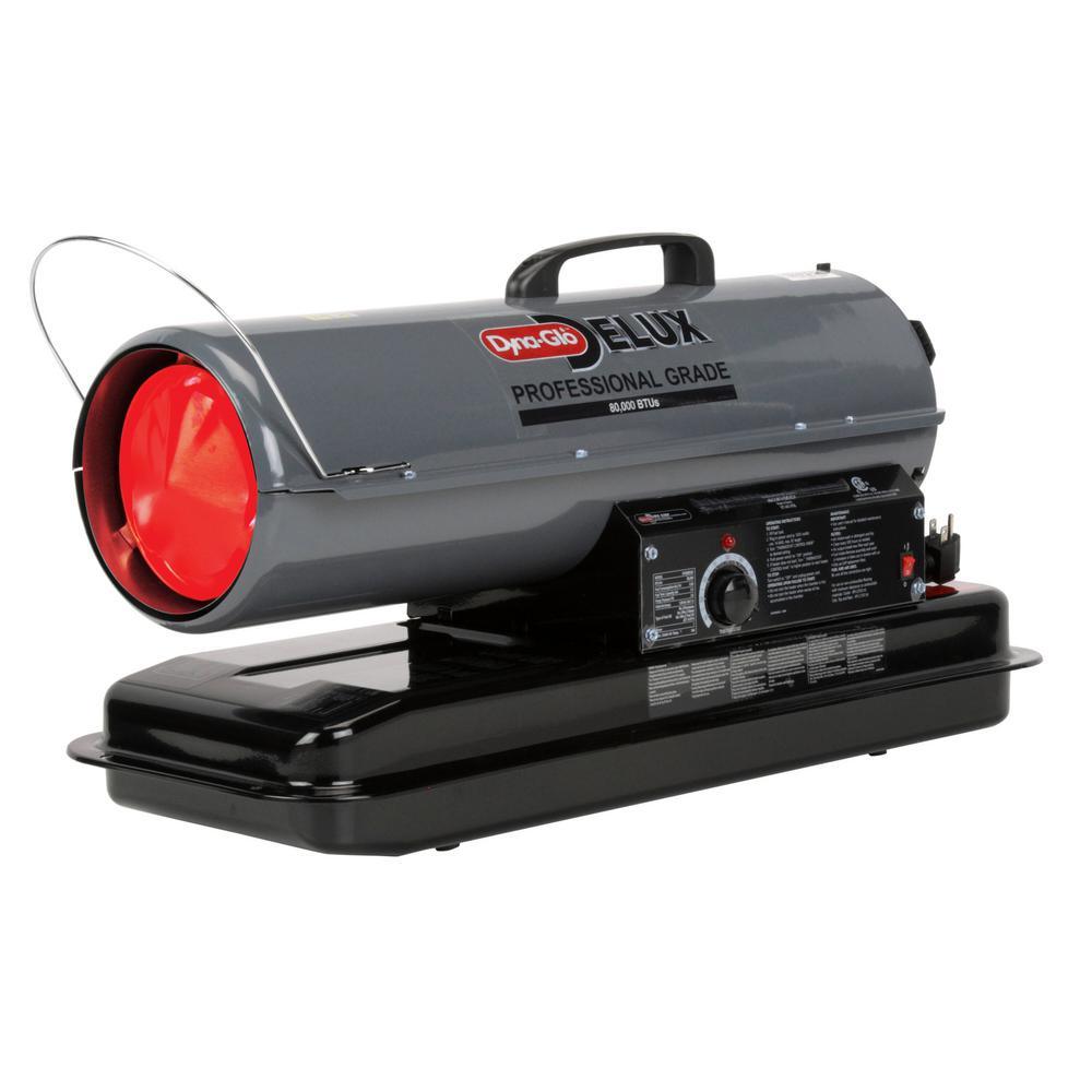 80K BTU Forced Air Kerosene Portable Heater - Super Arbor