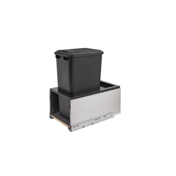 Rev-A-Shelf 50-Quart Plastic Soft Close Pull Out Trash Can