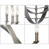 Progress Lighting Equinox 5-Light Gray Transitional Chandelier