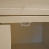 Miki Shinly White Mdf Base with Mdf Top Rolling Kitchen Island (18.11-in x 53.93-in x 35.03-in)