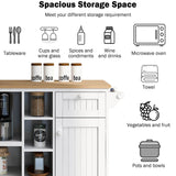Miki Shinly White Mdf Base with Mdf Top Rolling Kitchen Island (18.1-in x 50.8-in x 36.2-in)