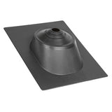 TRI-BUILT 4-in-1 Hardbase Pipe Flashing, Black, 1-1/4" to 4" (TRIHB41)