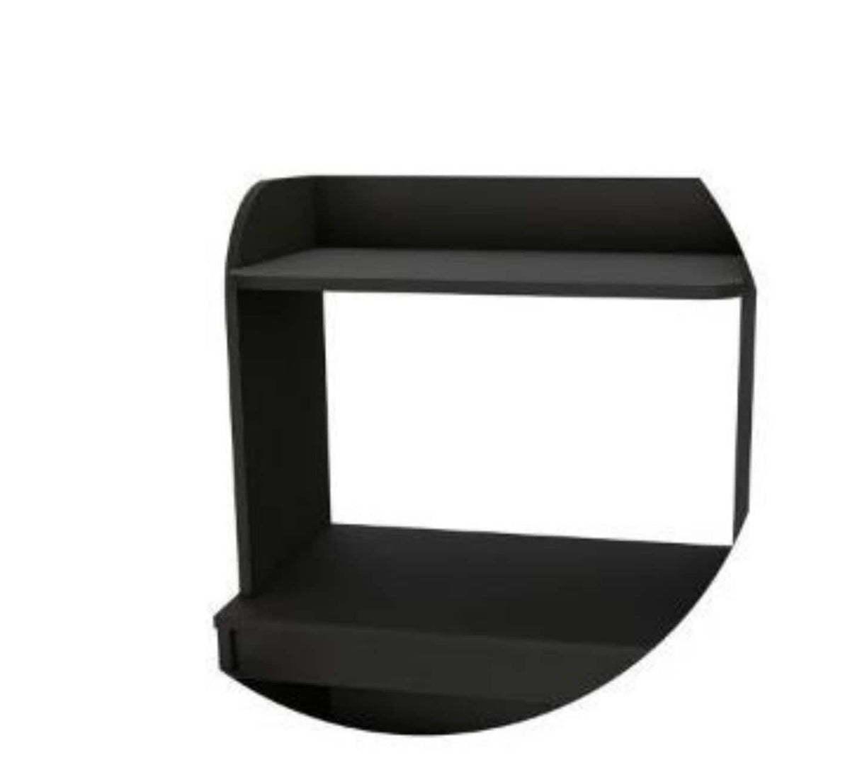 Miki Shinly Black Mdf Base with Mdf Top Rolling Kitchen Island (24.89-in x 14.19-in x 49.23-in)