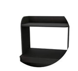 Miki Shinly Black Mdf Base with Mdf Top Rolling Kitchen Island (24.89-in x 14.19-in x 49.23-in)