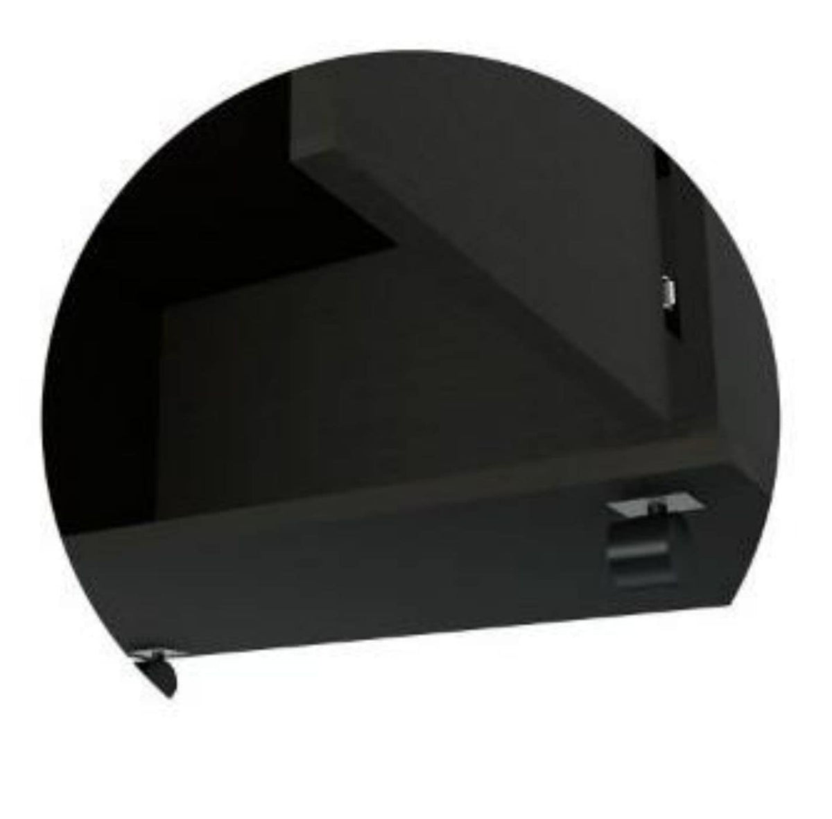 Miki Shinly Black Mdf Base with Mdf Top Rolling Kitchen Island (24.89-in x 14.19-in x 49.23-in)