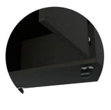 Miki Shinly Black Mdf Base with Mdf Top Rolling Kitchen Island (24.89-in x 14.19-in x 49.23-in)
