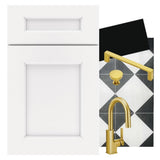 Diamond Express Macaulay 30-in W x 34.5-in H x 24-in D White 1-Drawer Base Fully Assembled Plywood Cabinet (Recessed Panel Square Style)