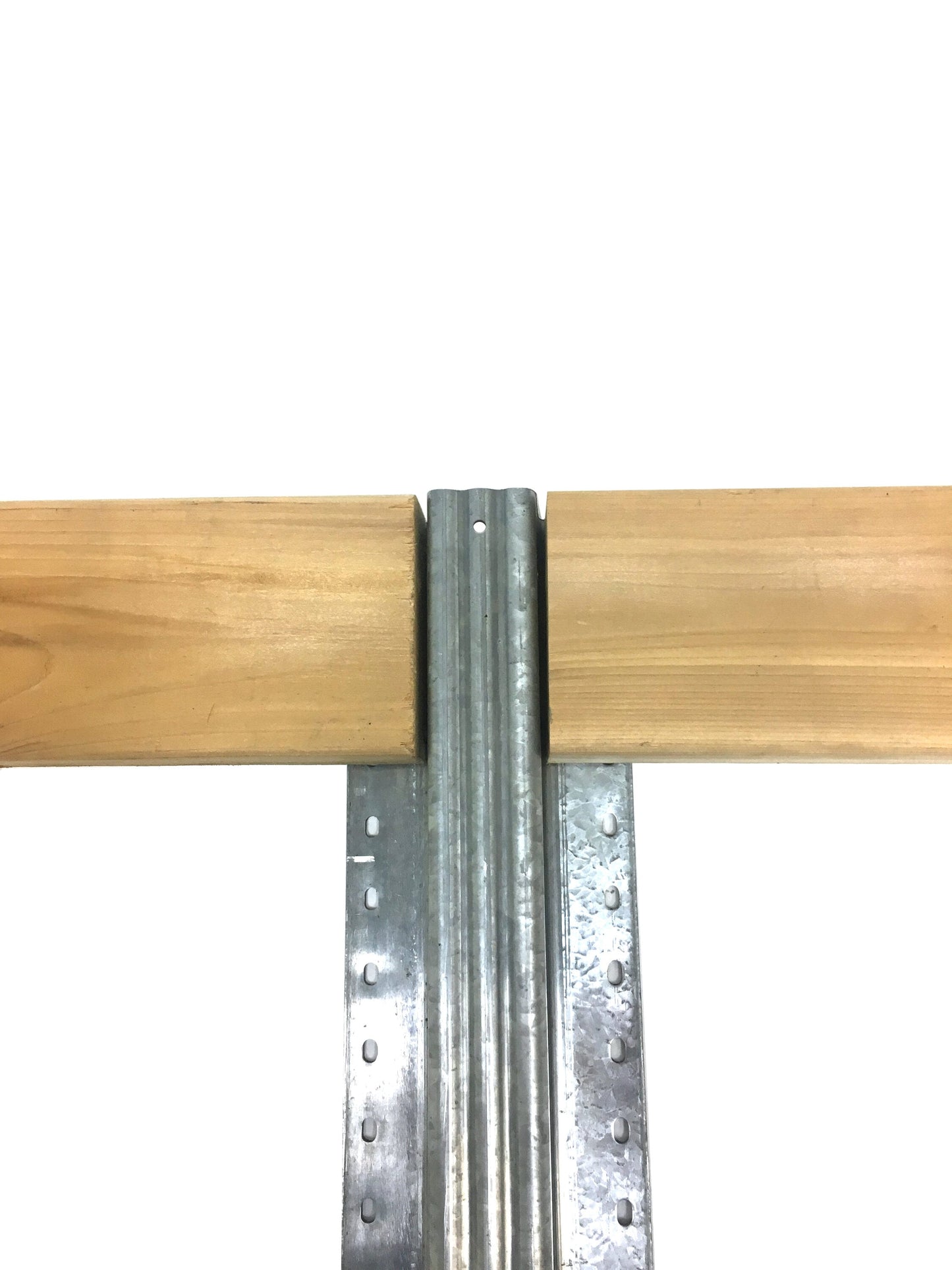 Lifetime Steel Post 7-ft H x 4-in W Galvanized Steel Post and Rail Yard Line Fence Post