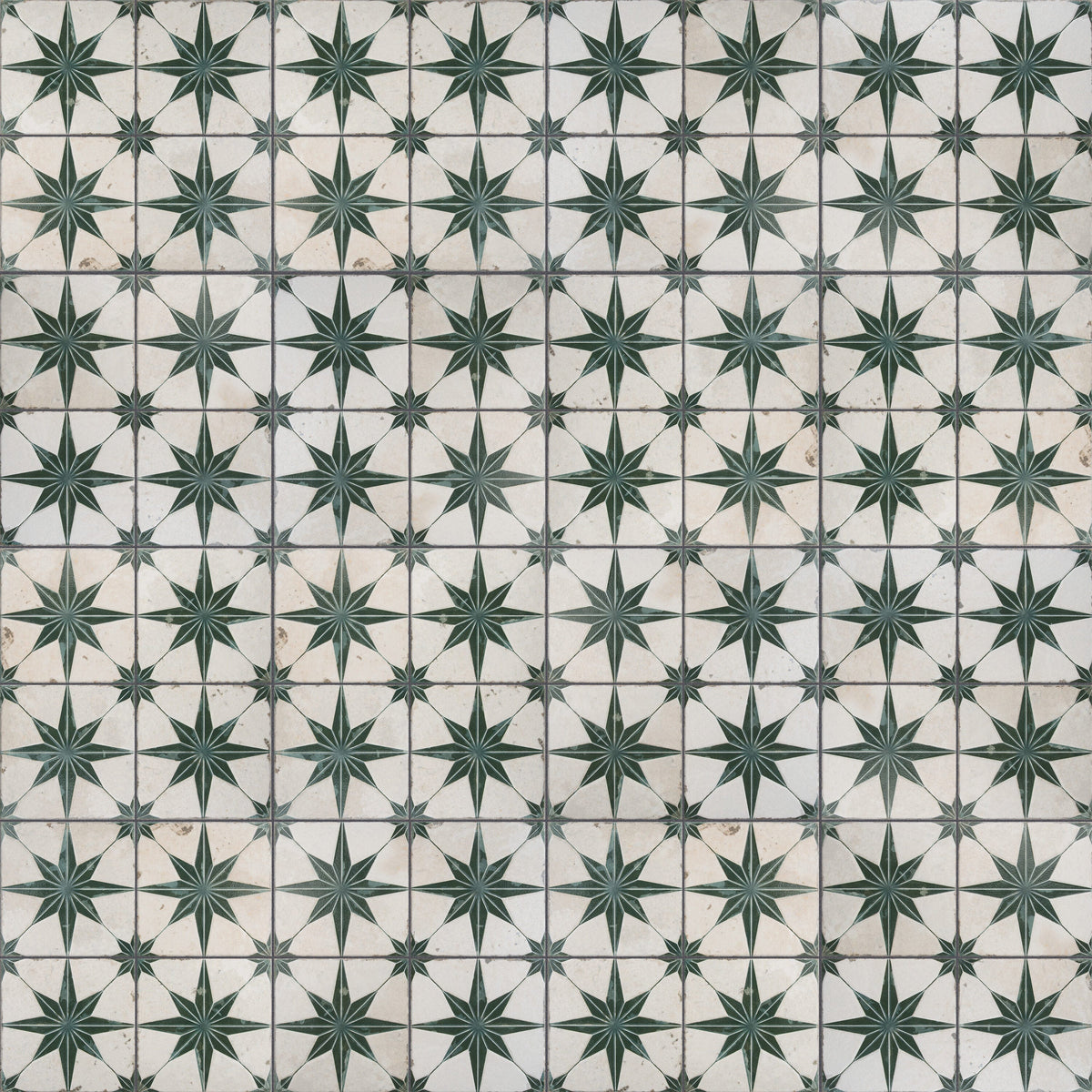 Affinity Tile Kings Star Luxe Sage 18-in x 18-in Multi-finish Ceramic Patterned Floor and Wall Tile product image