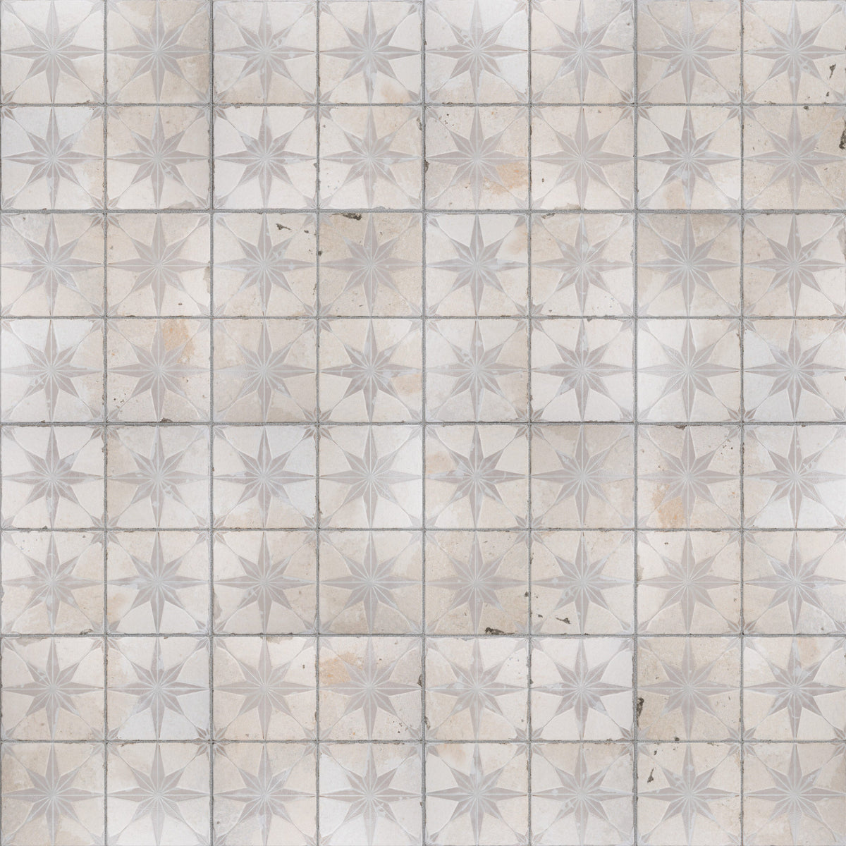 Affinity Tile Kings Star Luxe White 18-in x 18-in Multi-finish Ceramic Patterned Floor and Wall Tile product image