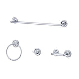 Kingston Brass 4-Piece Laurel Oil Rubbed Bronze Decorative Bathroom Hardware Set - Super Arbor