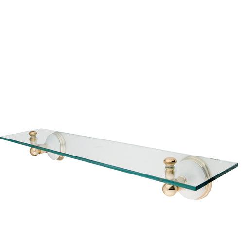 Kingston Brass Victorian Polished Chrome 1-Tier Brass Wall Mount Bathroom Shelf
