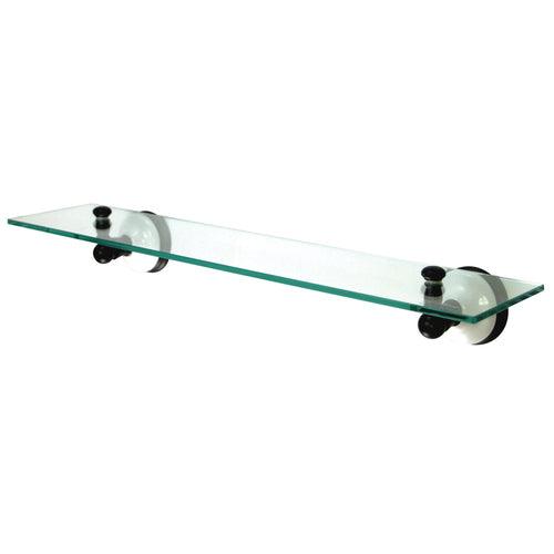 Kingston Brass Victorian Polished Chrome 1-Tier Brass Wall Mount Bathroom Shelf