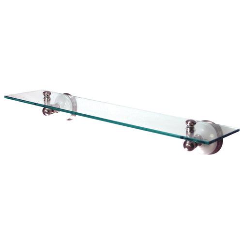 Kingston Brass Victorian Polished Chrome 1-Tier Brass Wall Mount Bathroom Shelf