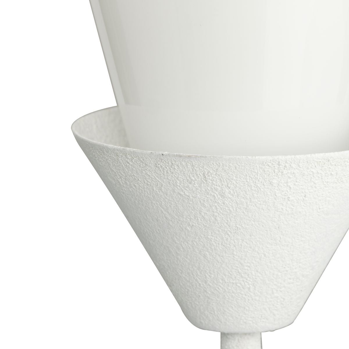 Progress Lighting Pinellas 3-Light White Plaster Modern/Contemporary Opal Glass Tiered Medium Hanging Pendant Light