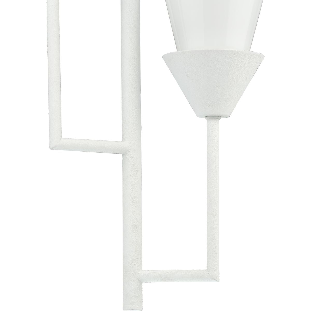 Progress Lighting Pinellas 3-Light White Plaster Modern/Contemporary Opal Glass Tiered Medium Hanging Pendant Light