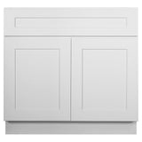 Design House Brookings 36-in W x 34.5-in H x 24-in D White Maple Base Ready To Assemble Plywood Cabinet (Recessed Panel Shaker Door Style)