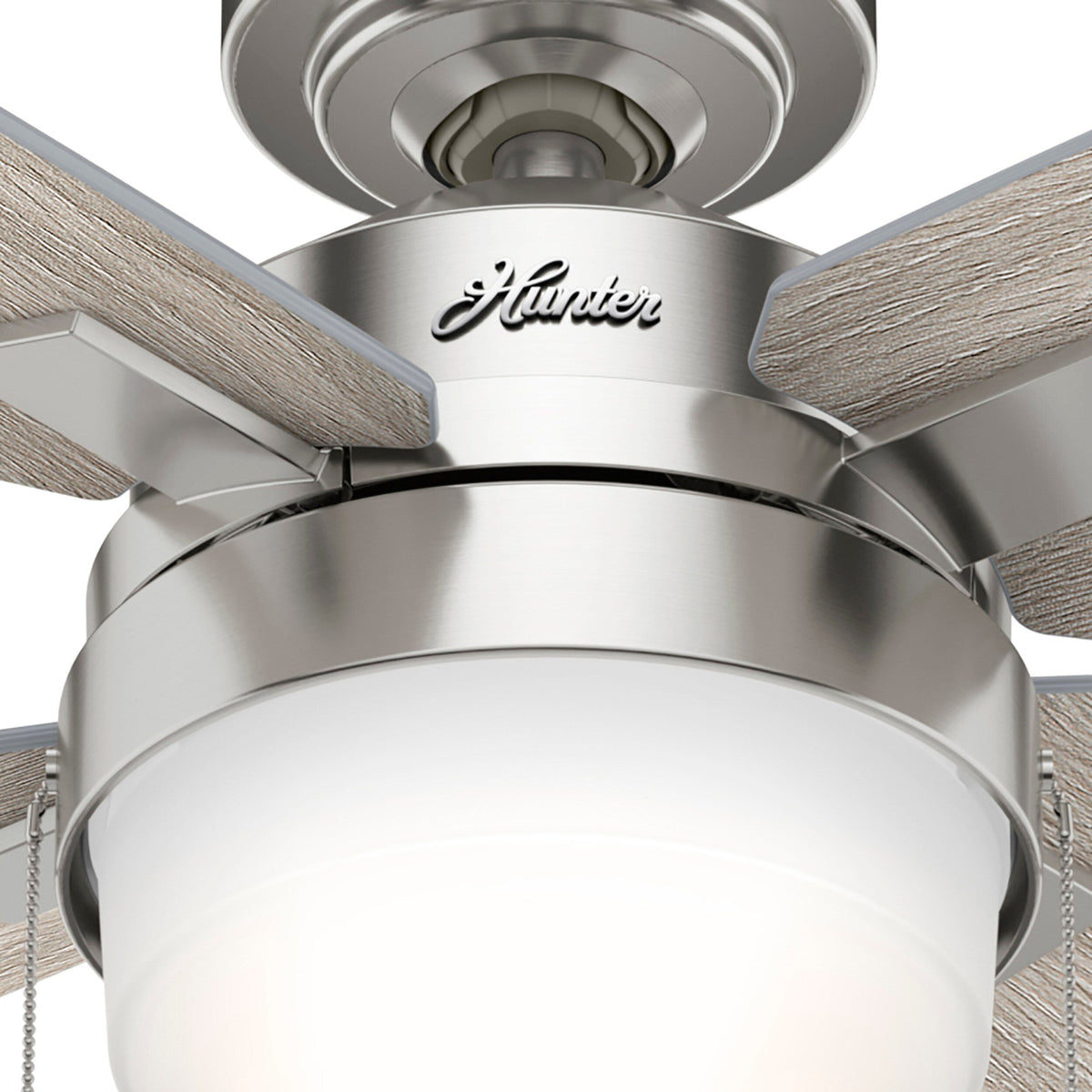 Hunter Crossfield LED 54-in Brushed Nickel Indoor Ceiling Fan with Light Kit, 4-Blade