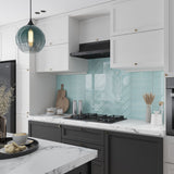 Apollo Tile Colorway Cadet Blue 3-in x 12-in Glossy Glass Brick Subway Wall Tile (5-sq. ft/ Carton)