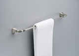 Delta Sawyer 24-in Satin Nickel Wall Mount Single Towel Bar