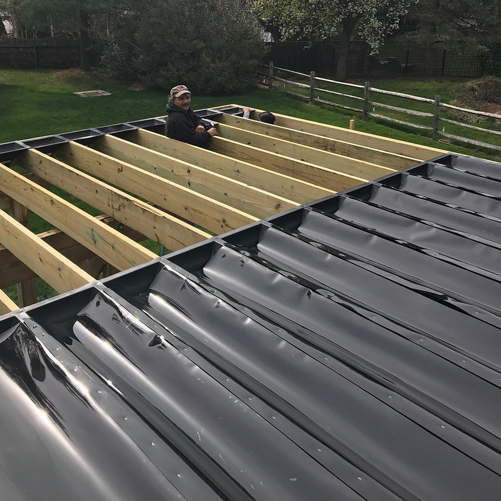 Trex RainEscape 12-ft x 20-in Black Under Deck Ceiling Trough