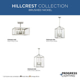 Progress Lighting Hillcrest 4-Light Matte Black Transitional Chandelier