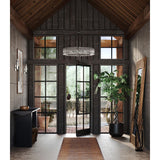 Progress Lighting Rivera 6-Light Matte Black Craftsman Chandelier