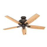 Hunter Lincoln Edison Style LED 52-in Onyx Bengal Bronze LED Indoor Ceiling Fan (5-Blade)