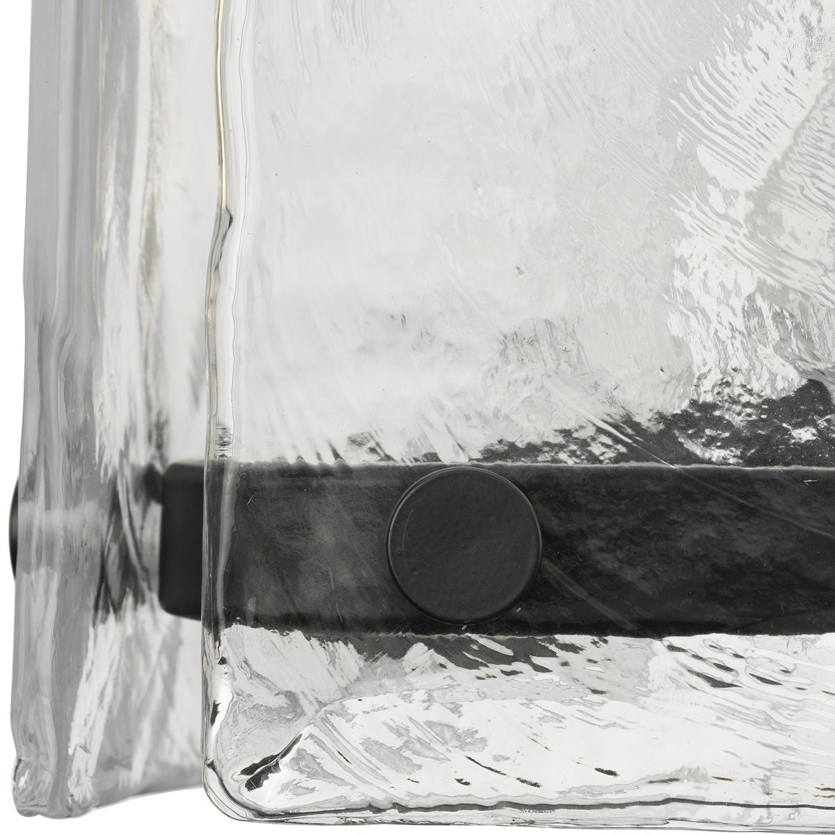 Progress Lighting Rivera 5-Light Matte Black Craftsman Textured Glass Linear Large Hanging Kitchen Island Light