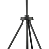 Progress Lighting Rivera 4-Light Matte Black Craftsman Chandelier