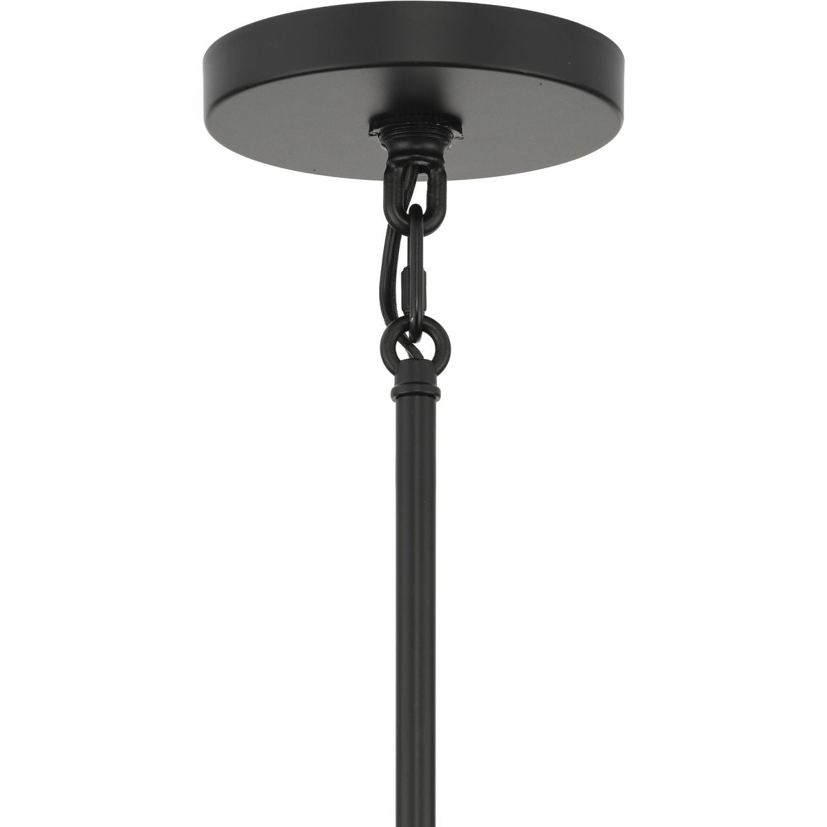Progress Lighting Rivera 6-Light Matte Black Craftsman Chandelier