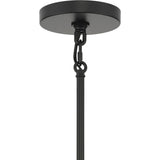 Progress Lighting Rivera 6-Light Matte Black Craftsman Chandelier