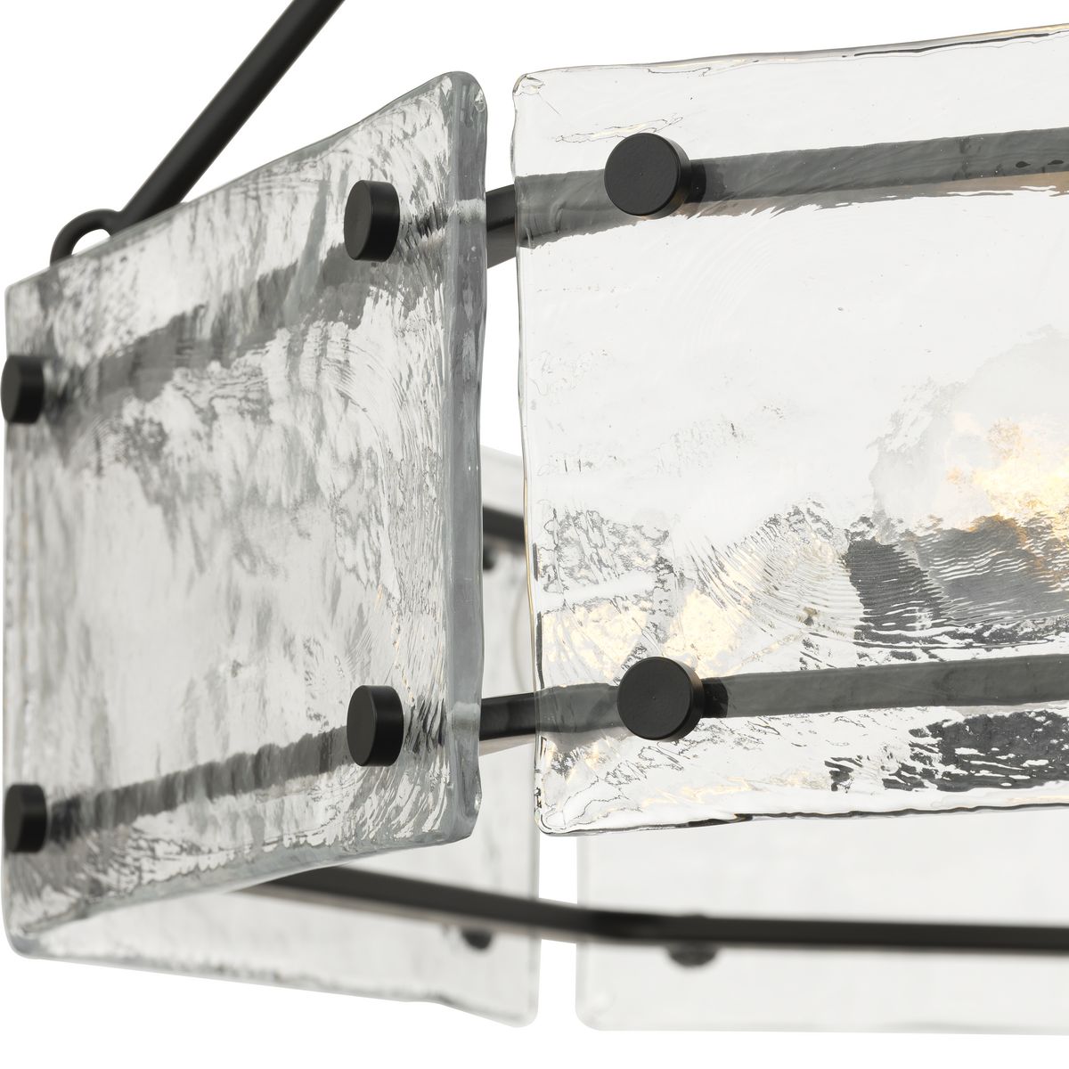 Progress Lighting Rivera 6-Light Matte Black Craftsman Chandelier