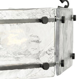Progress Lighting Rivera 6-Light Matte Black Craftsman Chandelier