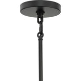 Progress Lighting Rivera 5-Light Matte Black Craftsman Chandelier