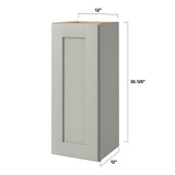 allen + roth Stonewall 12-in W x 30.125-in H x 12-in D Stone Wall Fully Assembled Cabinet (Flat Panel Shaker Door Style)