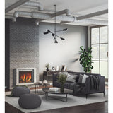 Progress Lighting Cornett 6-Light Matte Black Modern/Contemporary Led Chandelier