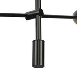 Progress Lighting Cornett 6-Light Matte Black Modern/Contemporary Led Chandelier