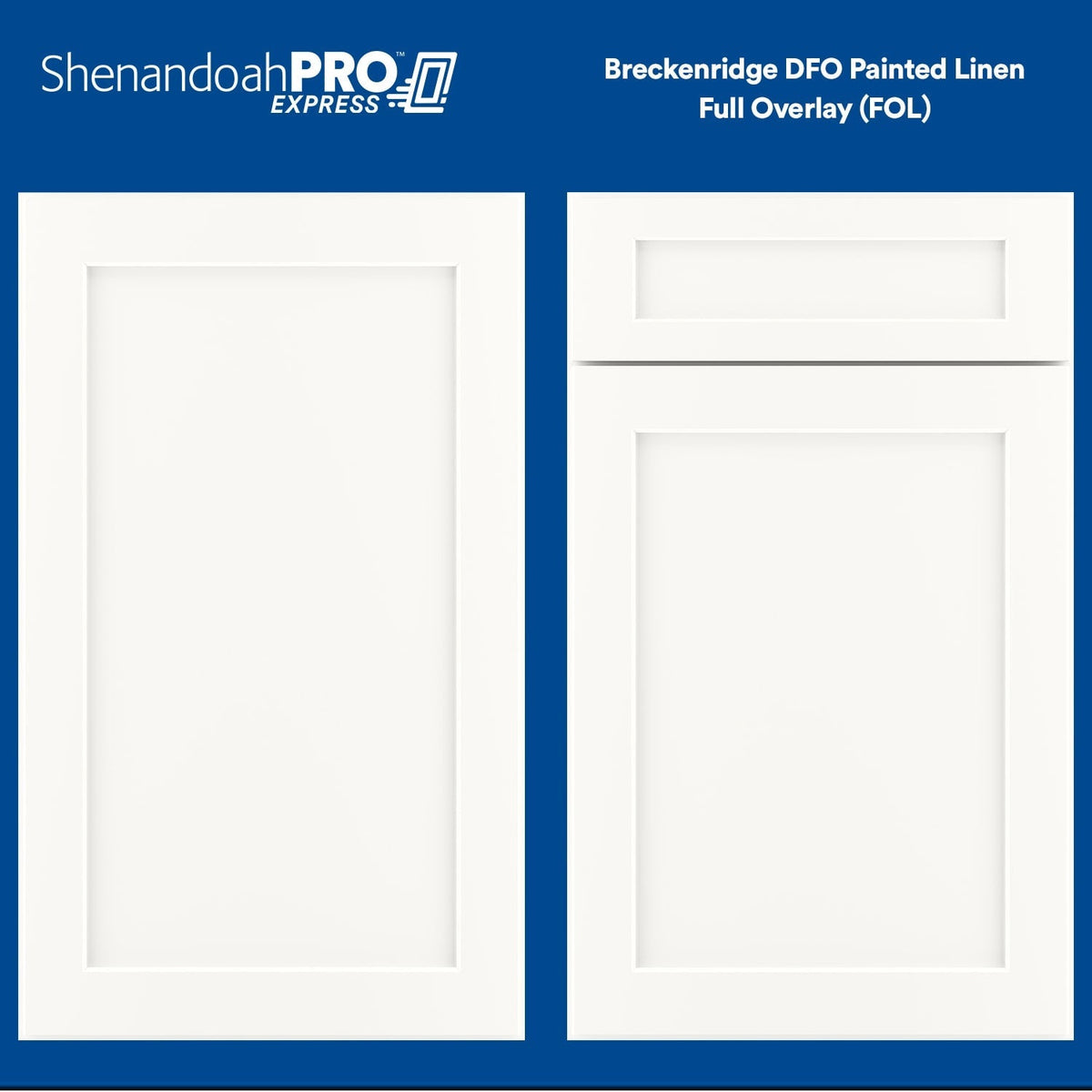 Shenandoah PRO Express Breckenridge 18-in W x 34.5-in H x 24-in D Linen Full Overlay 3-Drawer Base Fully Assembled Plywood Cabinet