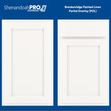 Shenandoah PRO Express Breckenridge 33-in W x 34.5-in H x 24-in D Linen Partial Overlay 1-Drawer Base Fully Assembled Plywood Cabinet (Recessed Panel Shaker Style)