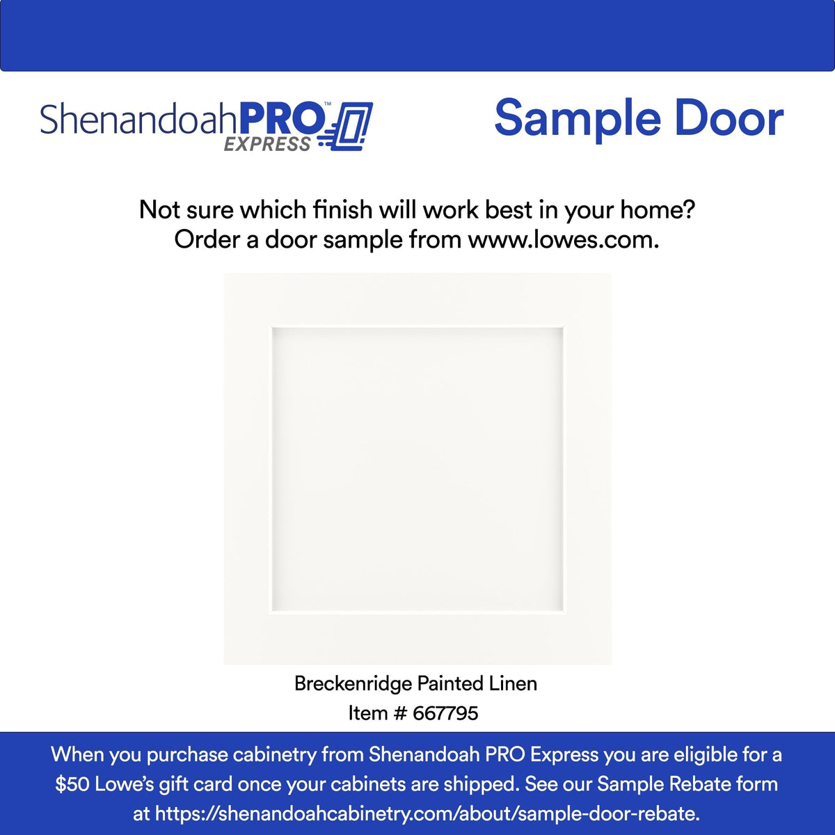 Shenandoah PRO Express Breckenridge 36-in W x 34.5-in H x 24-in D Linen Full Overlay 3-Drawer Base Fully Assembled Plywood Cabinet