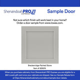 Shenandoah PRO Express Breckenridge 12-in W x 34.5-in H x 24-in D Stone Full Overlay 1-Drawer Base Fully Assembled Plywood Cabinet (Recessed Panel Shaker Style)