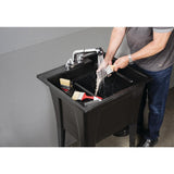 24 in. x 22 in. Polypropylene Granite Laundry Sink - Super Arbor