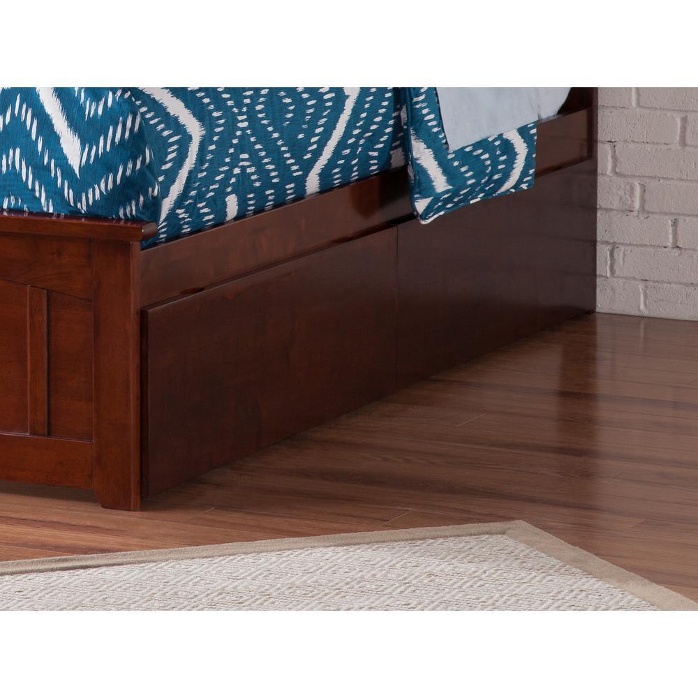 Urban Walnut Bed Drawers Queen-King - Super Arbor
