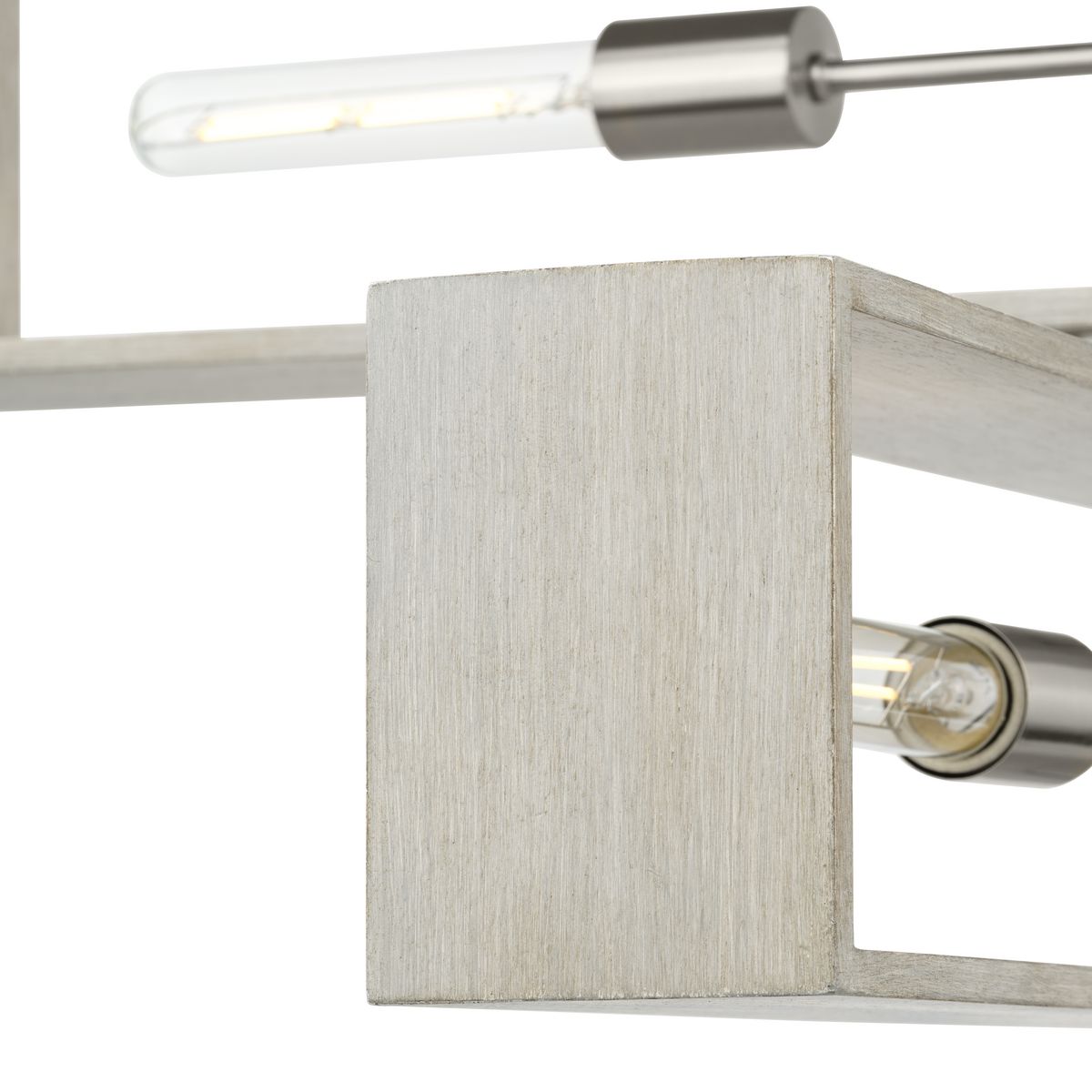Progress Lighting Boundary 4-Light Brushed Nickel Modern/Contemporary Chandelier