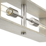 Progress Lighting Boundary 4-Light Brushed Nickel Modern/Contemporary Chandelier