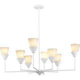 Progress Lighting Pinellas 8-Light White Modern/Contemporary Chandelier